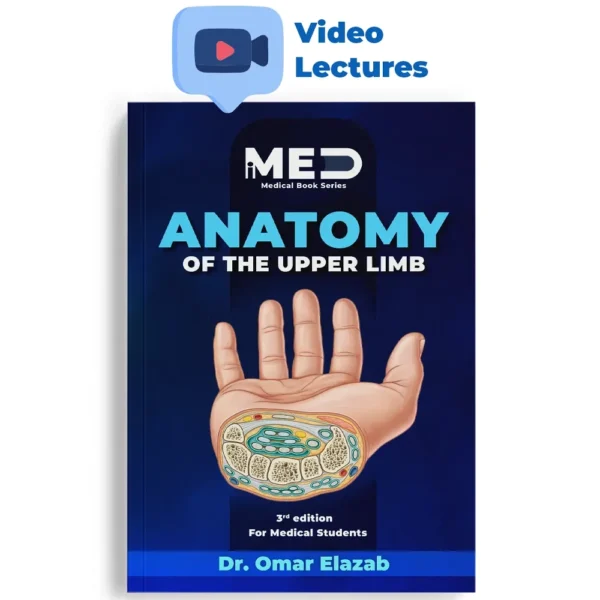 غلاف Upper Limb Anatomy Book من iMed – تشريح الطرف العلوي