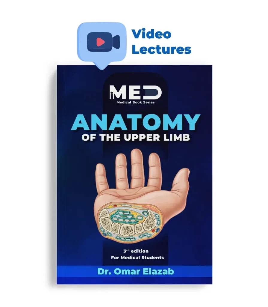 غلاف Upper Limb Anatomy Book من iMed – تشريح الطرف العلوي