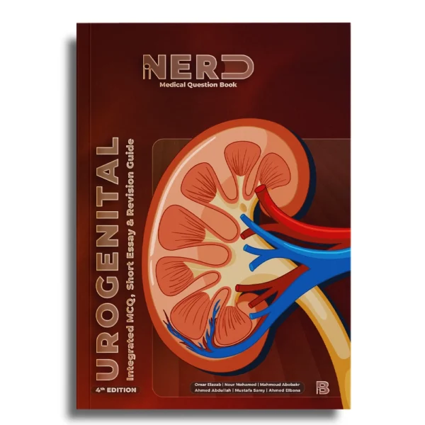 غلاف كتاب Urogenital Module iNerd لأسئلة الجهاز البولي والتناسلي